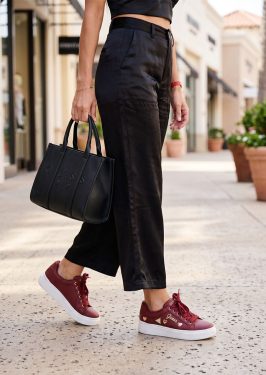 Tenis guess rojos vino #4.5